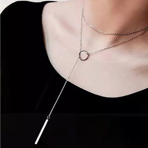 Sterling Silver Geometric Choker Necklace